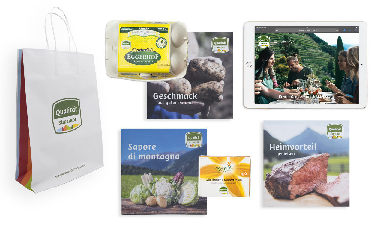 Anwendungsbeispiele Lebensmittelbereich/Qualitätszeichen Südtirol